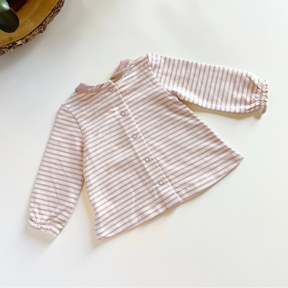 Baby Boden Bird Appliqué Longsleeve Dress | 3-6m - Picture 5 of 7